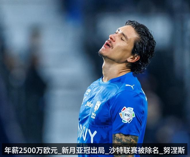 年薪2500万欧元_新月亚冠出局_沙特联赛被除名_努涅斯无球可踢